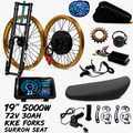 Torqueleccys 72v 30ah 19” 5000w ebike kit (with battery🔋) KKE forks and surron seat