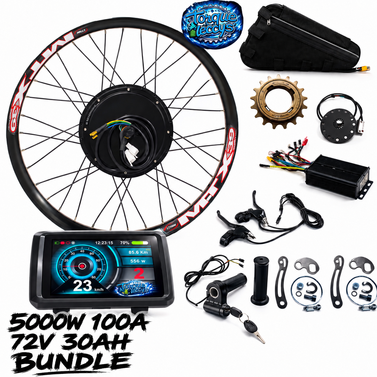 Torqueleccys 72v 30ah 5000w ebike kit (with battery🔋)